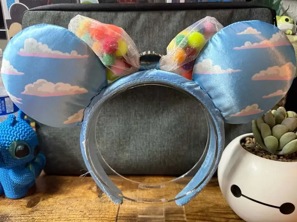 EUC Disney Parks Pixar Up Grape Soda Bottle Cap Sky Balloon House Ear *READ*